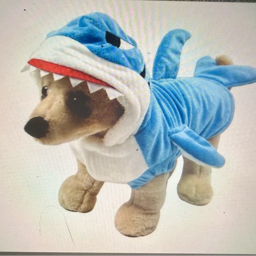 Blue Shark Dog Costume